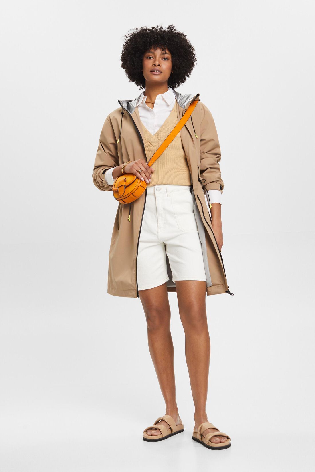 Shorts mit hohem Bund