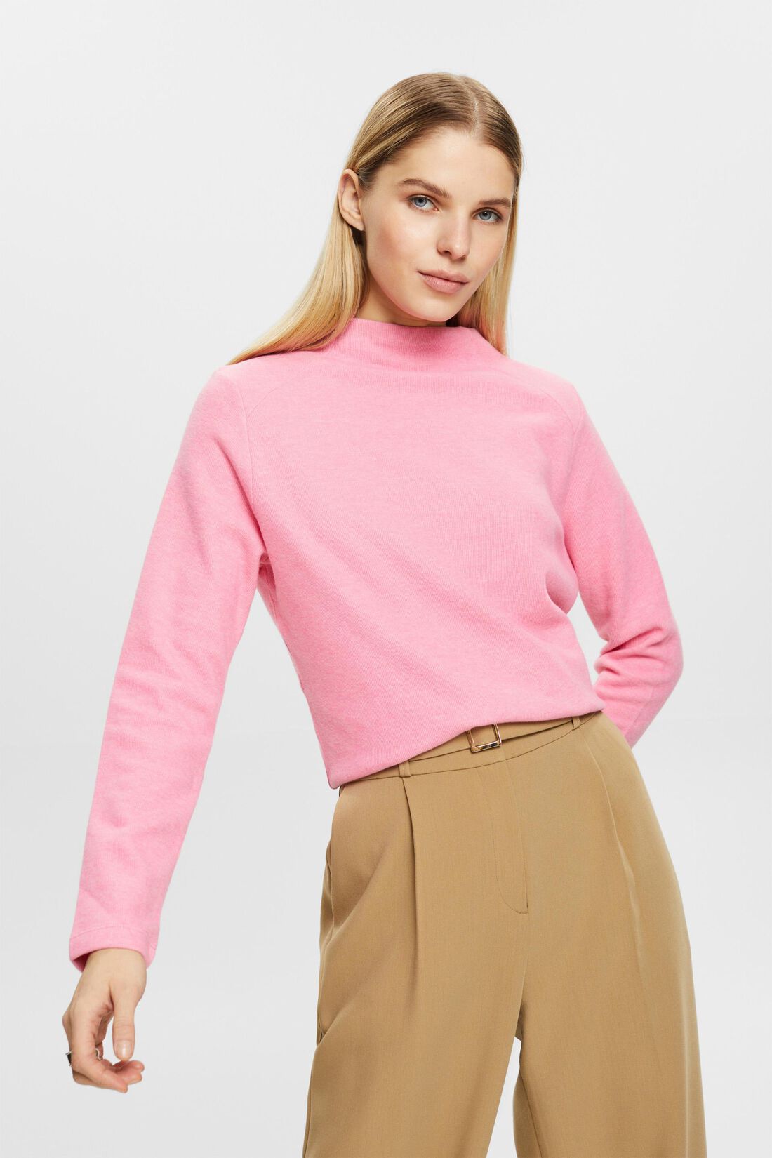 Longsleeve mit Stehkragen