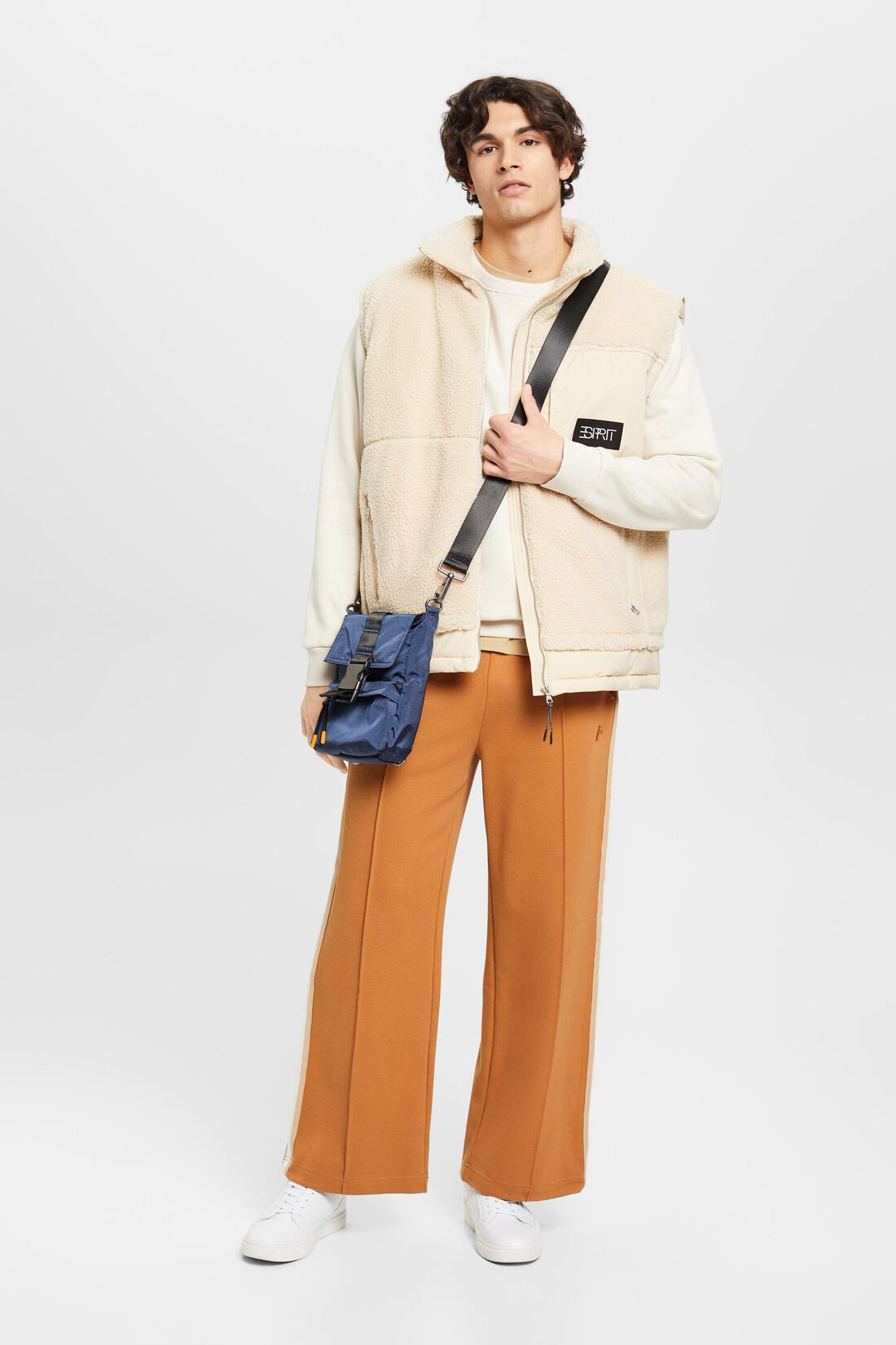Sherpa-Jacke in abgen&auml;htem Design