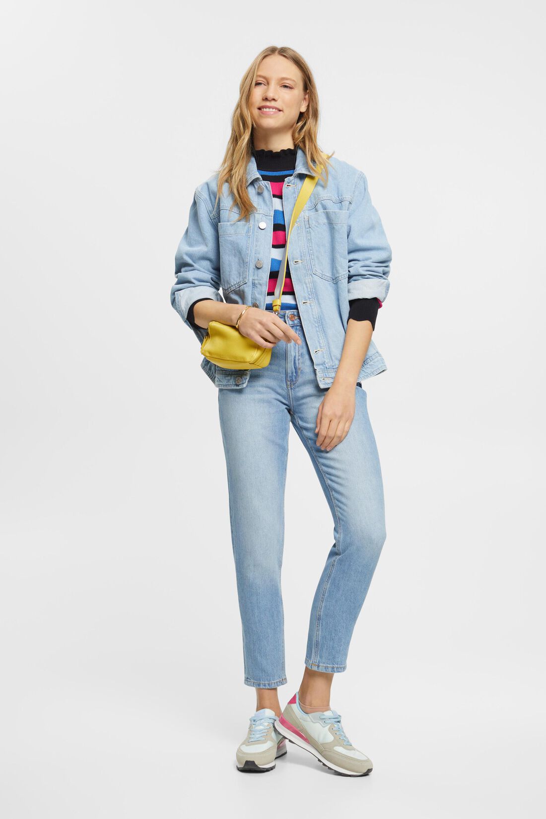 High-Rise-Jeans in Mom Fit