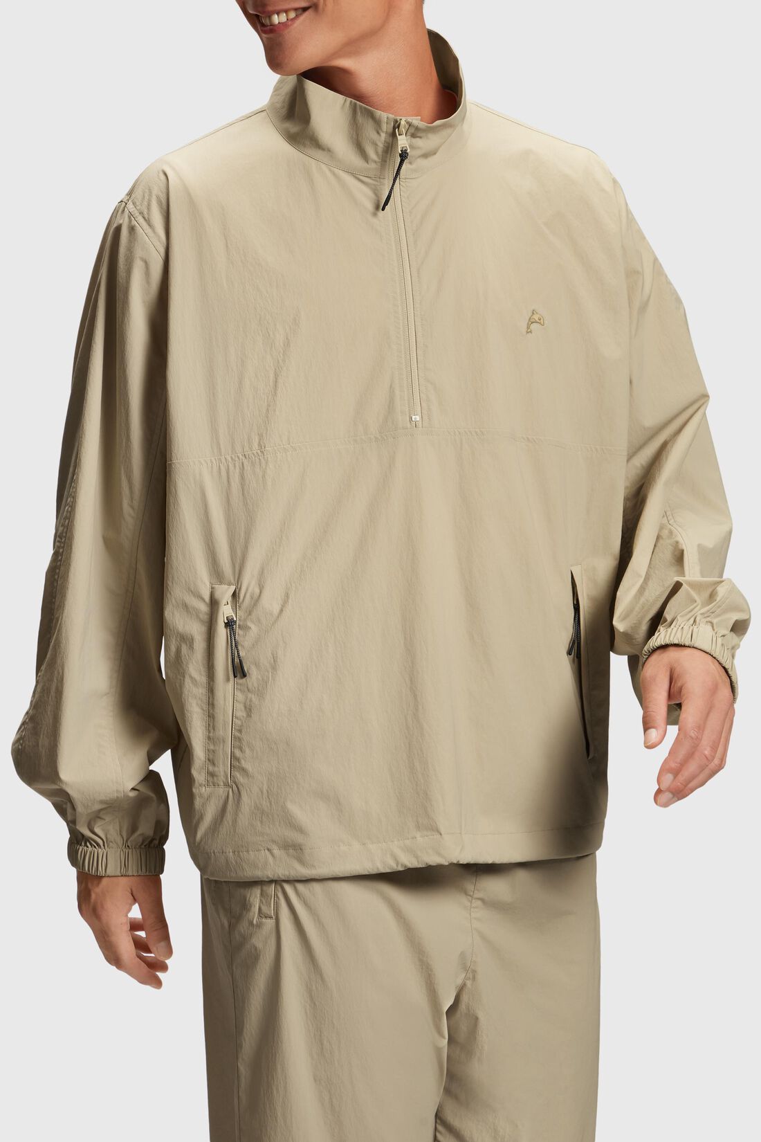 Anorak mit halbem Zipper