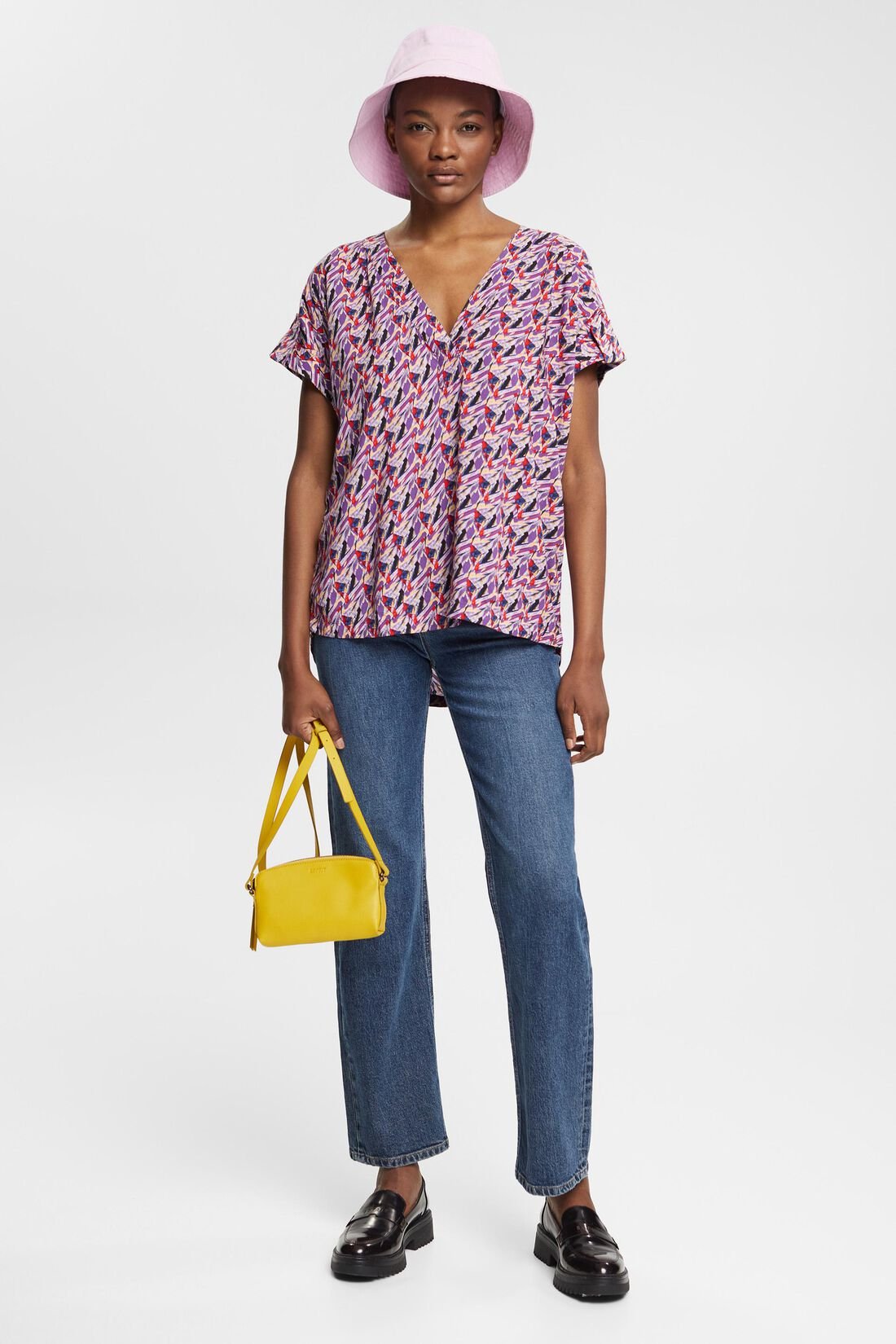 Bluse mit Muster, LENZING&trade; ECOVERO&trade;