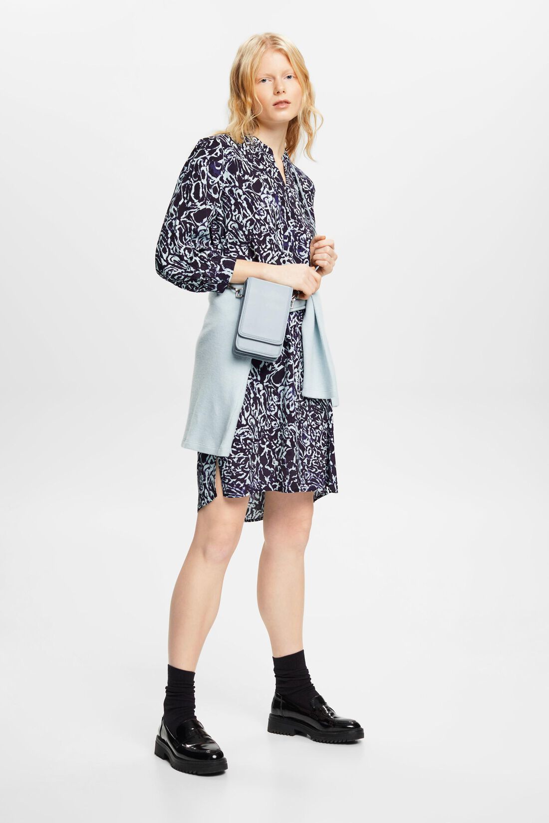 Minikleid mit Allover-Muster