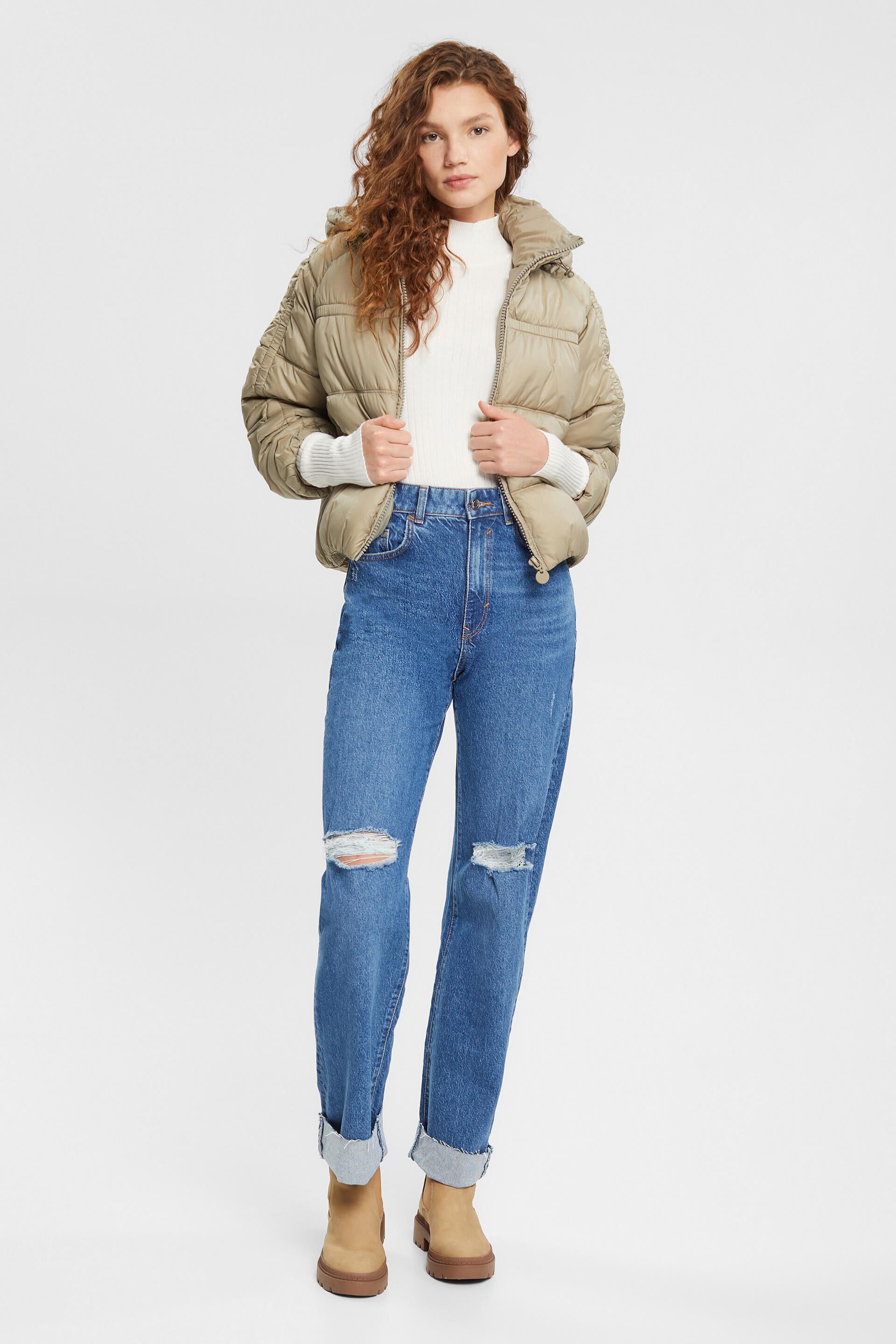 Stepp-Jacke mit abnehmbarer Kapuze