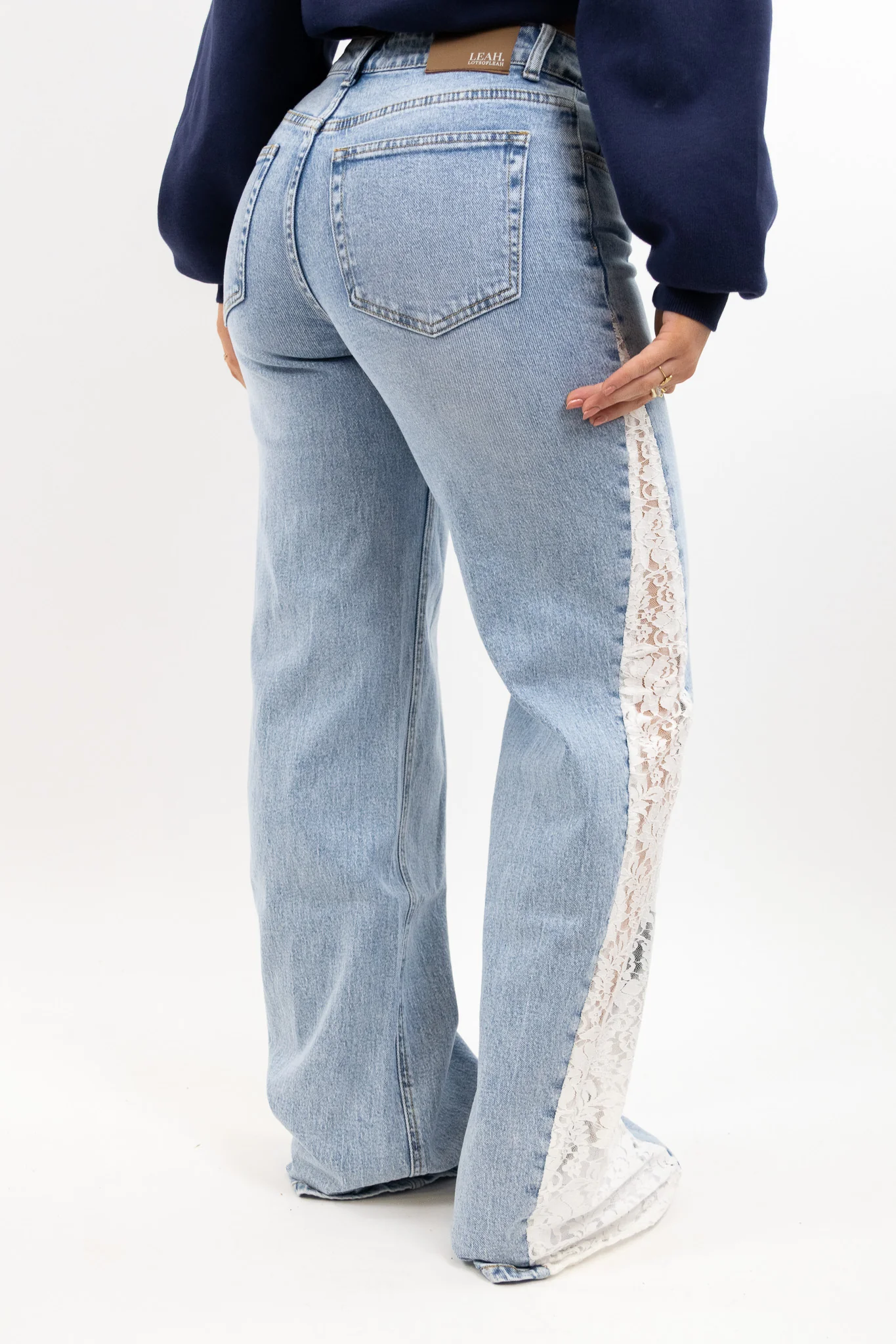 Lily Lace Jeans-Tall