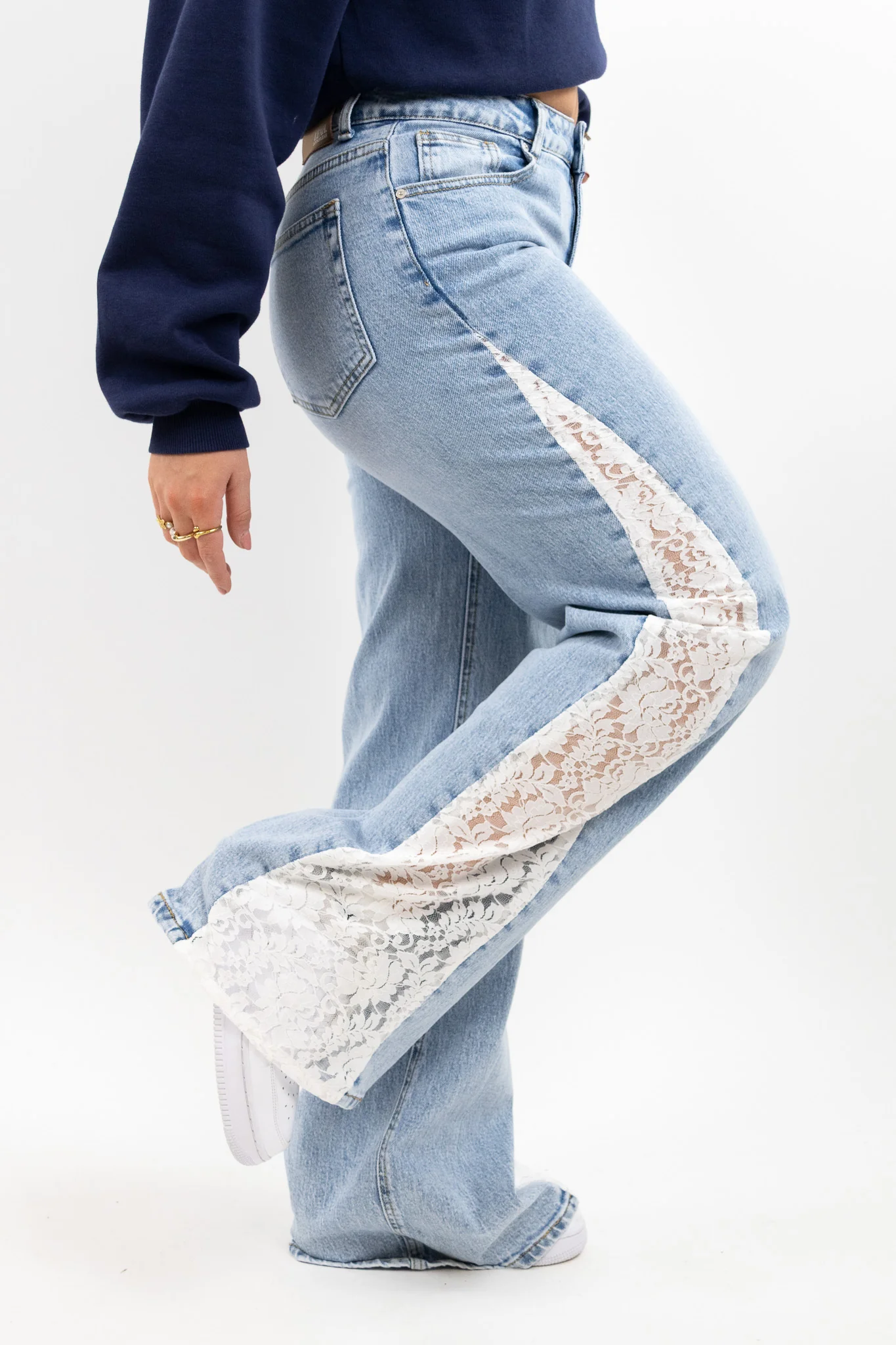 Lily Lace Jeans-Tall