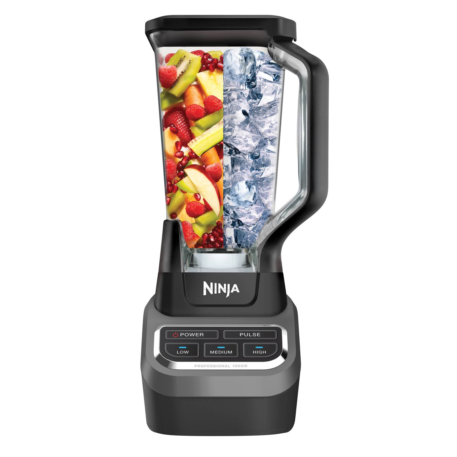 Ninja - Professional 1000 3-Speed Blender - Black/Silver BL610