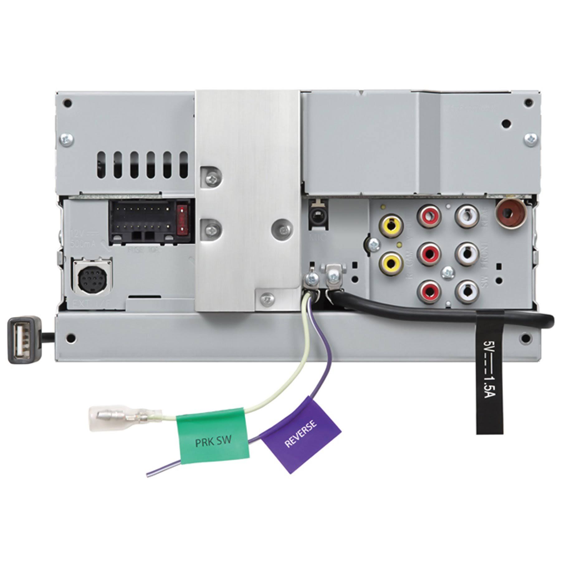 Kenwood Bluetooth USB AUX Double DIN Receiver,License Plate Black Back Up Camera DDX25BT- EABC256B