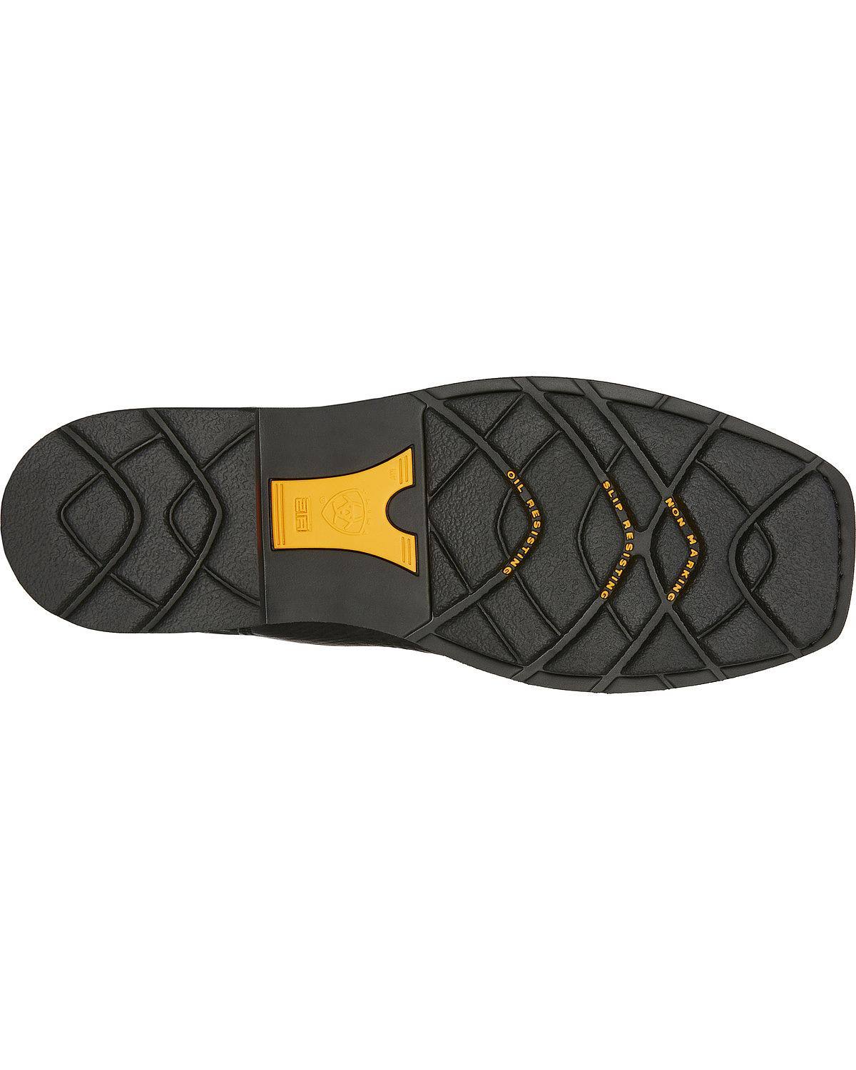 Ariat Men's Sierra Black Wide Square Steel Toe Work Boots