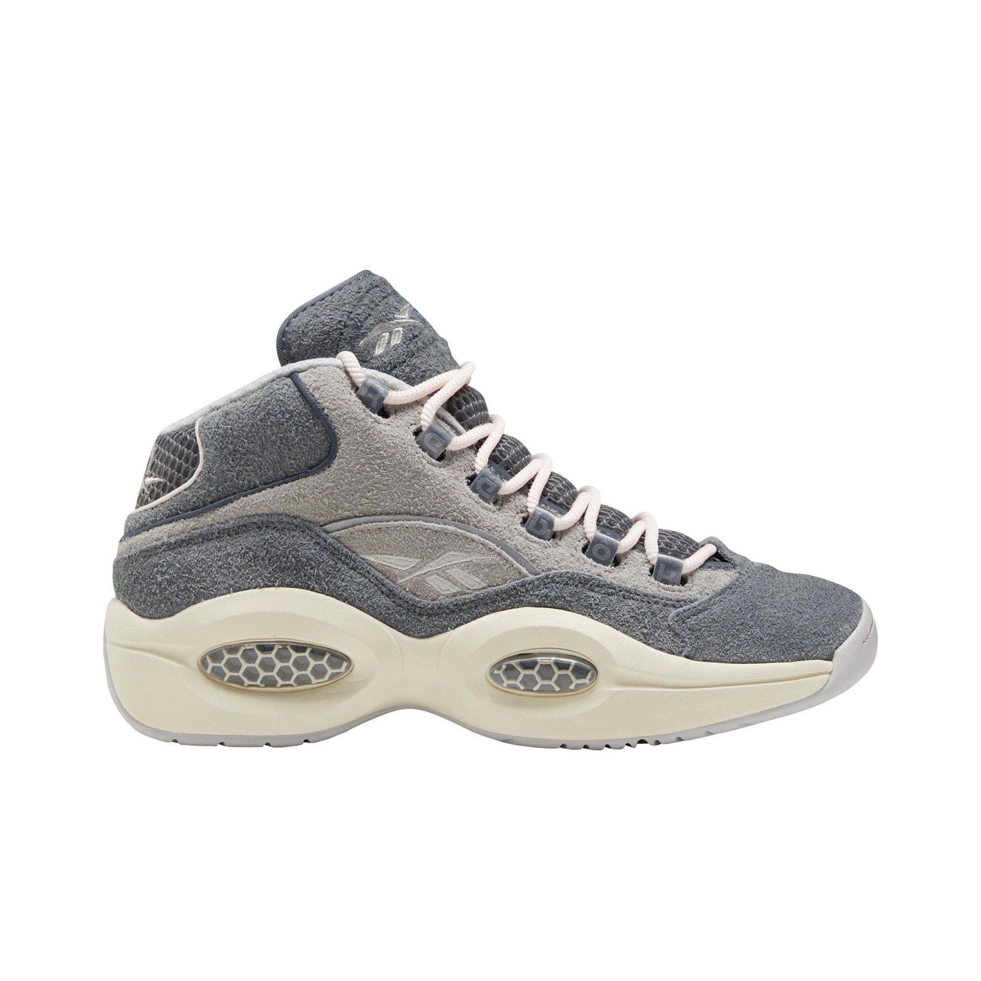 Reebok Question Mid Grey Suede