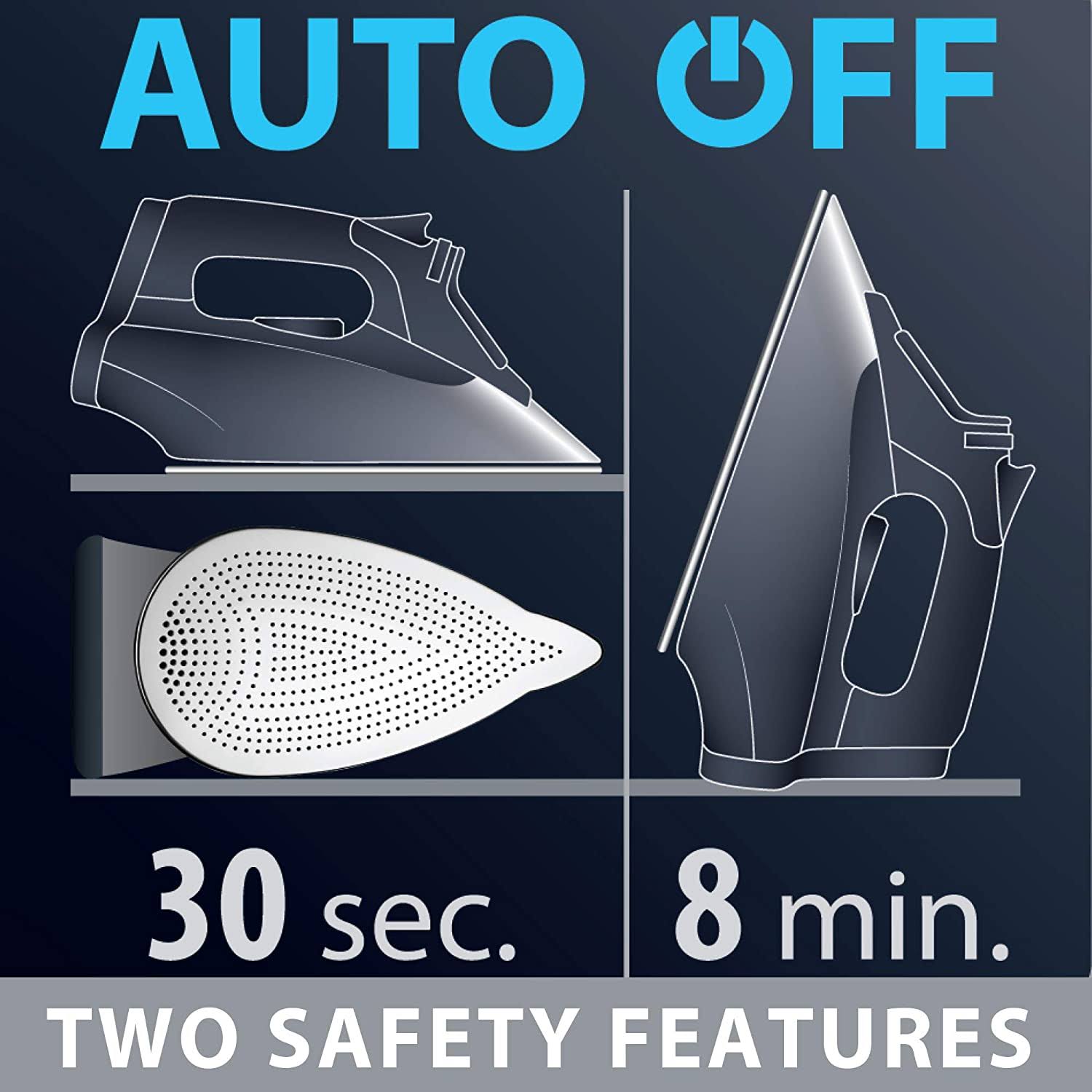 Rowenta DW9282 Steam Force 1800-Watt Steam Iron Digital LED Display (Red)