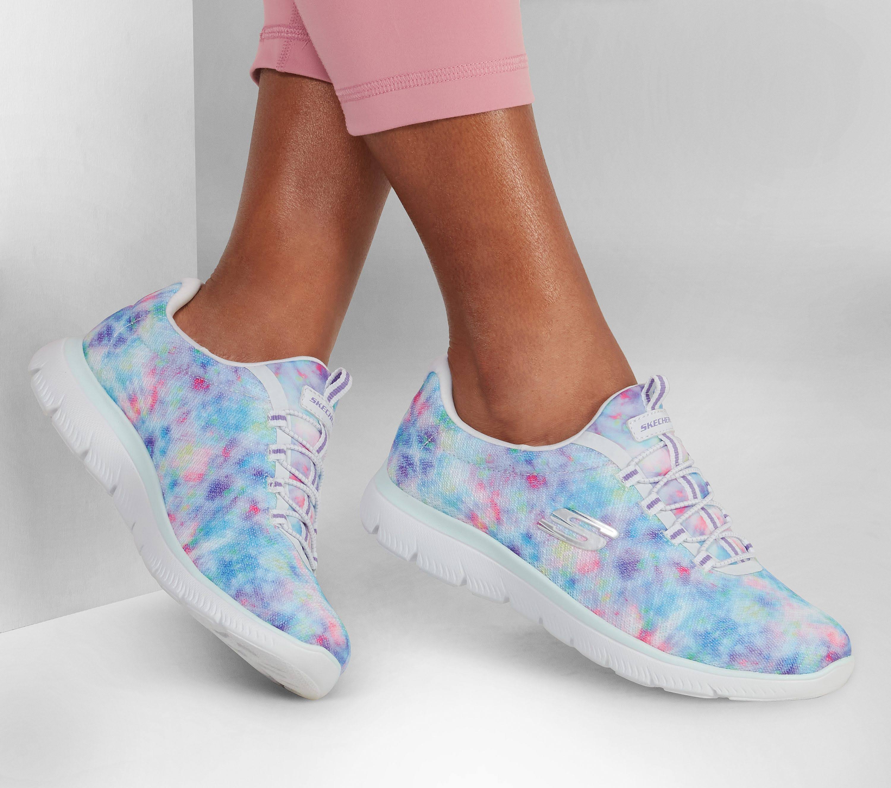 Skechers Summits Looking Groovy Women's Shoes, Size: 8.5 Wide, White