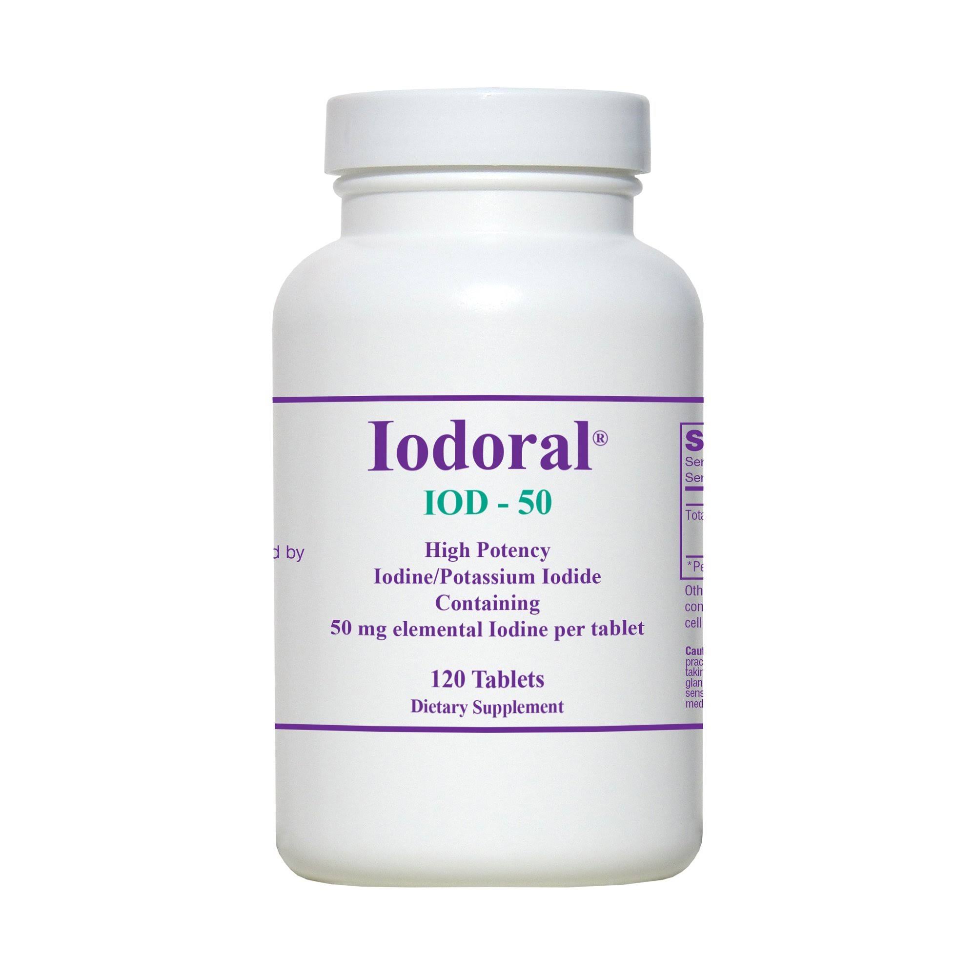 Iodoral 50 120 Tablets - Optimox