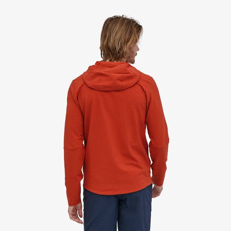 Patagonia Men's R1 TechFace Hoody, Hot Ember / L