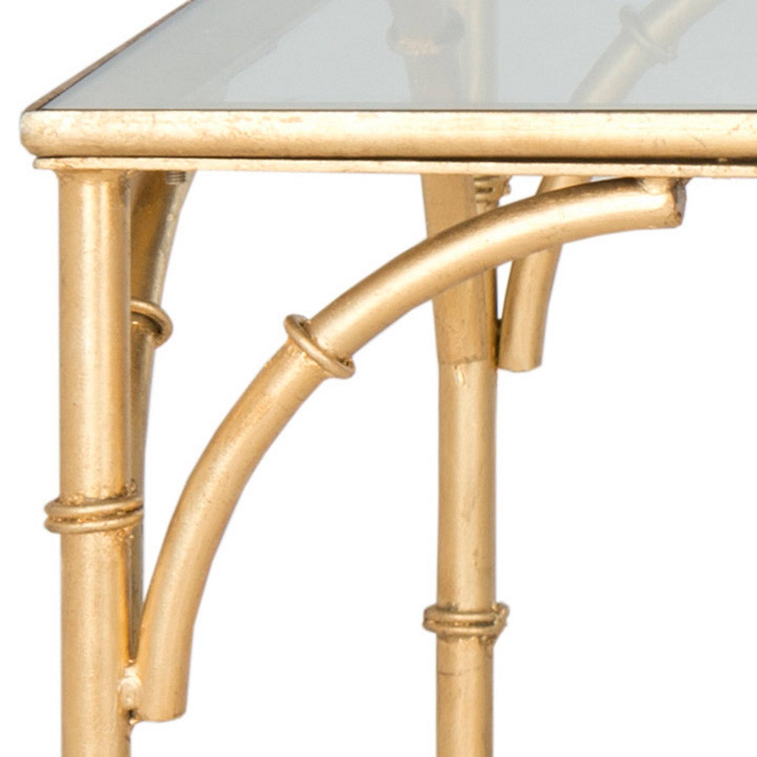 Safavieh Maurice Coffee Table, Gold/Clear
