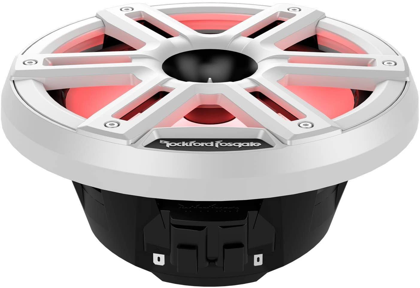 Rockford Fosgate M2-8H Color-Optix Marine Speakers with Horn Tweeter (White)