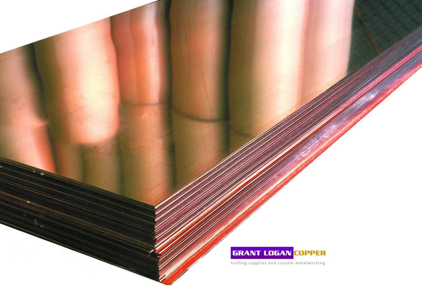 32oz Copper Sheet (0.043 inch) (18 ga) 24 inchx120 inch - Unpolished Mill Finish