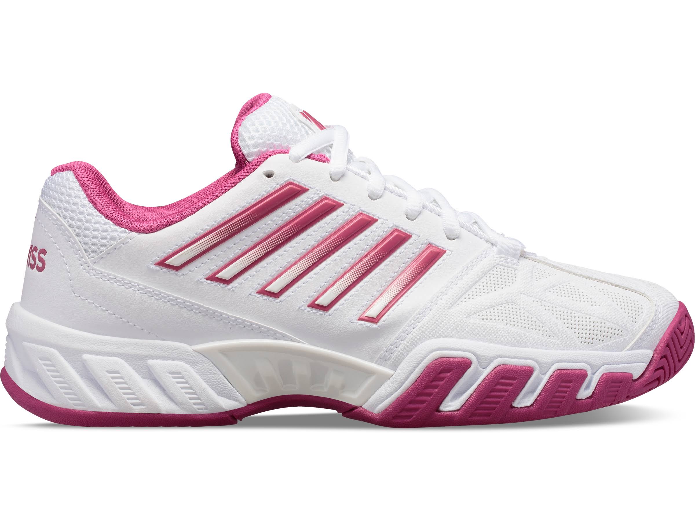 K-Swiss Women's Bigshot Light 3 Tennis Shoes (White/Cactus Flower)