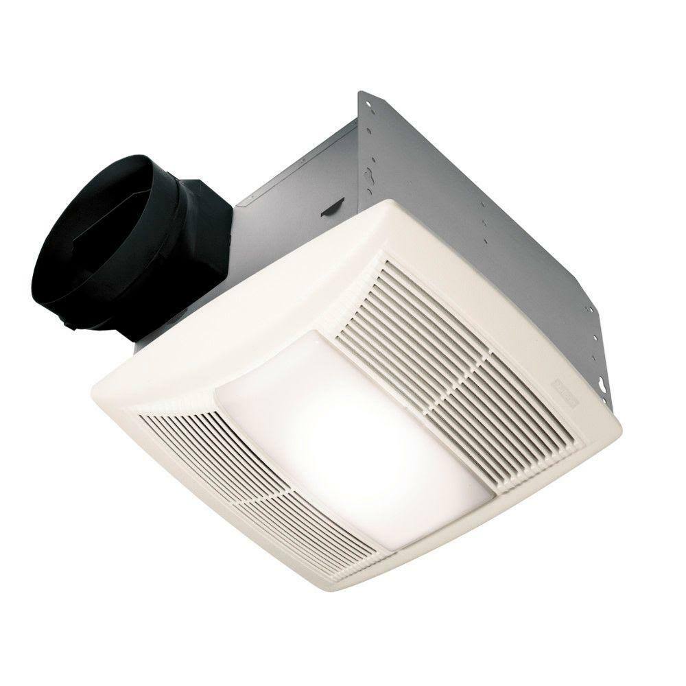 Nutone qt Series Quiet 130 CFM Ceiling Bathroom Exhaust Fan with Light and Night