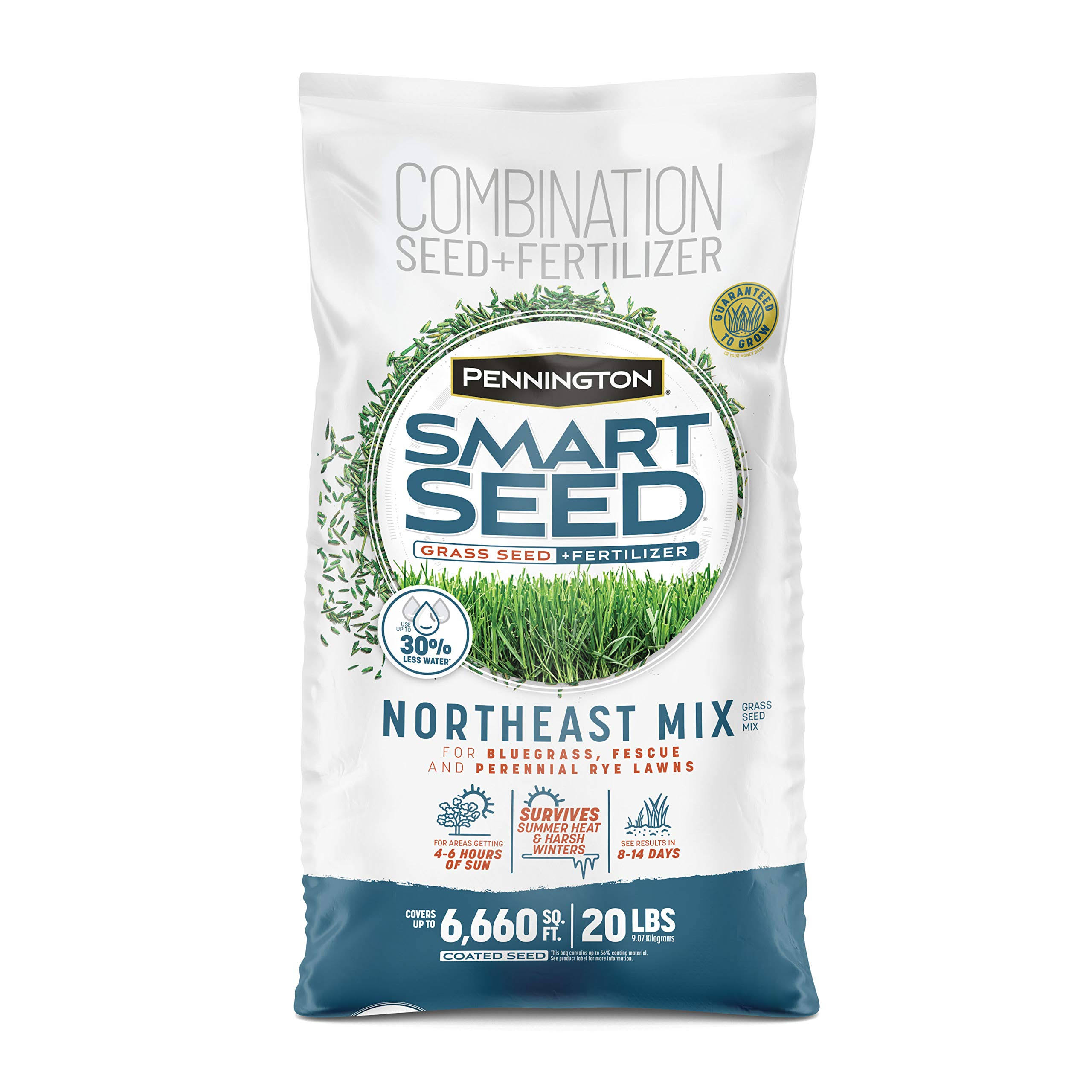 Pennington Smart Seed 20 lbs. Northeast Grass Seed and Fertilizer