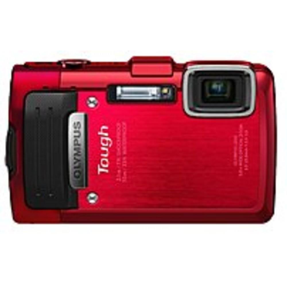 Olympus Stylus Tough TG-830 iHS 16.0 MP Compact Digital Camera - Red