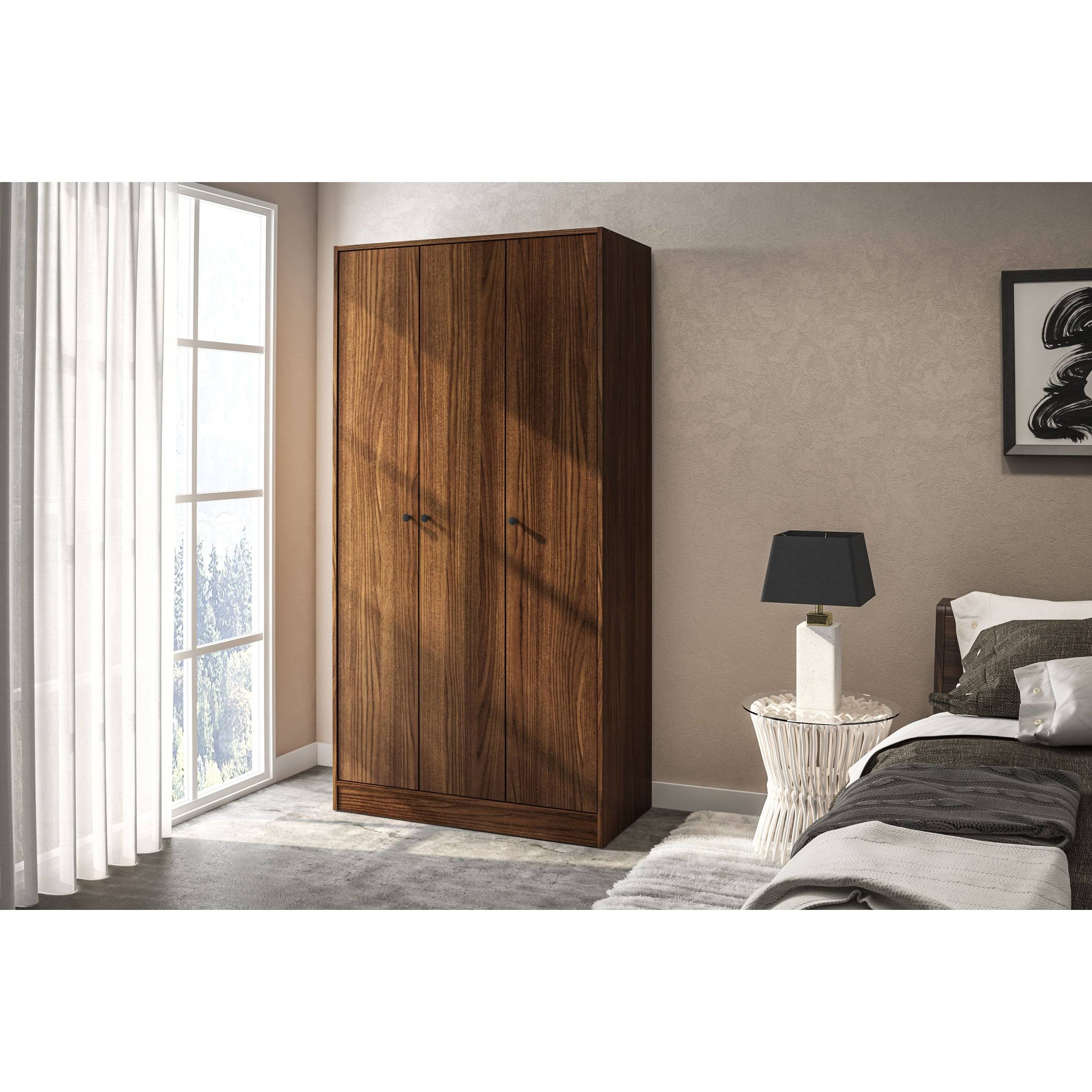 Polifurniture Denmark 3-Door Wardrobe - White