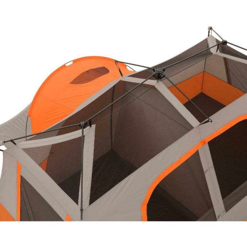 Ozark Trail 11-Person Instant Cabin Tent with Private Room Orange/Green Option - Green