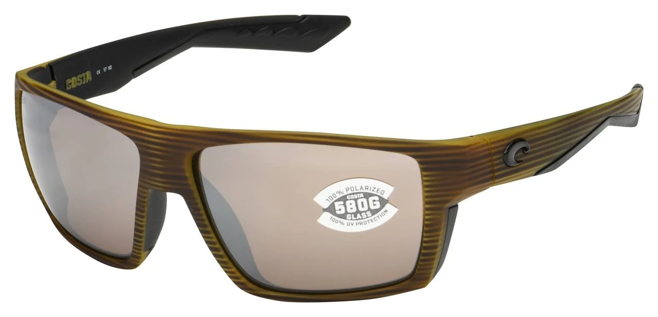 Costa Bloke Sunglasses Matte Verde Teak / Silver Mirror / 580G