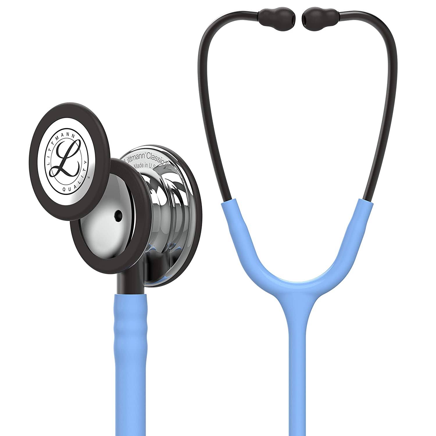 Littmann Classic III Monitoring Stethoscope: Mirror u0026 Ceil Blue - Smoke Stem 5959