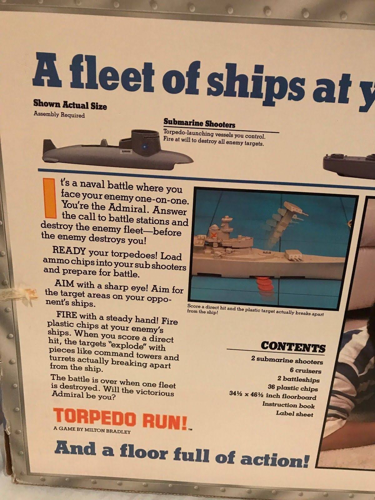 Torpedo Run Game - 1986 - Milton Bradley - Great Condition