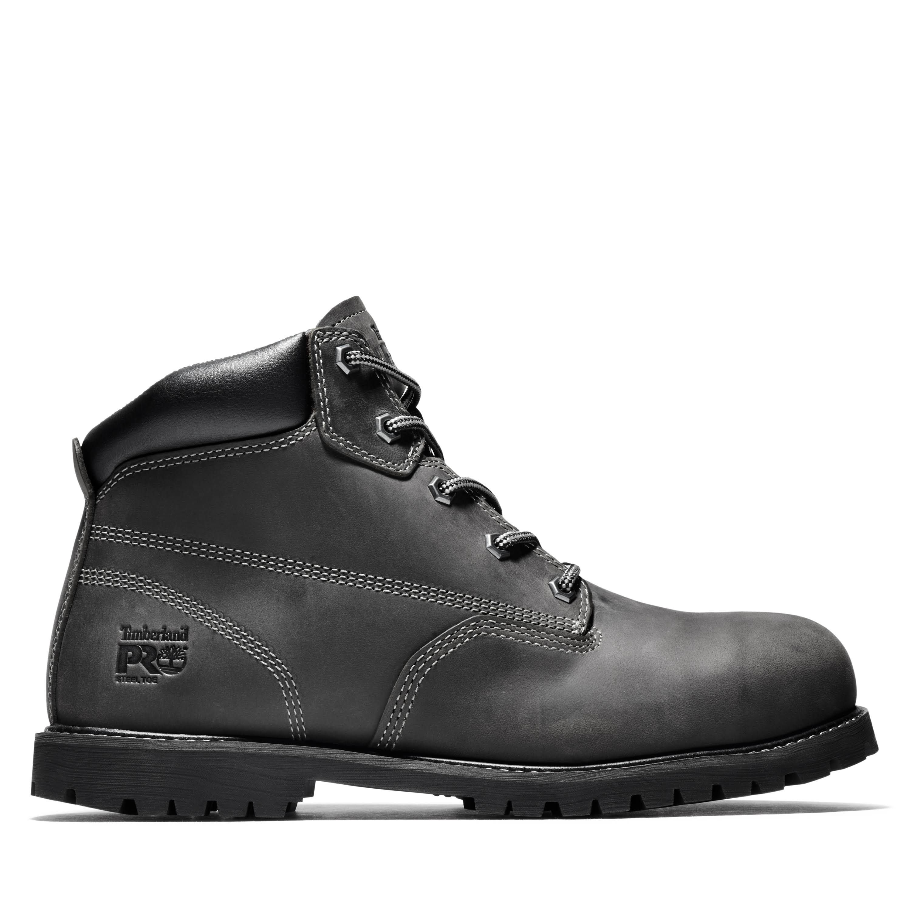 Timberland Pro Men's 6 in. Gritstone Steel Toe Work Boot, Black