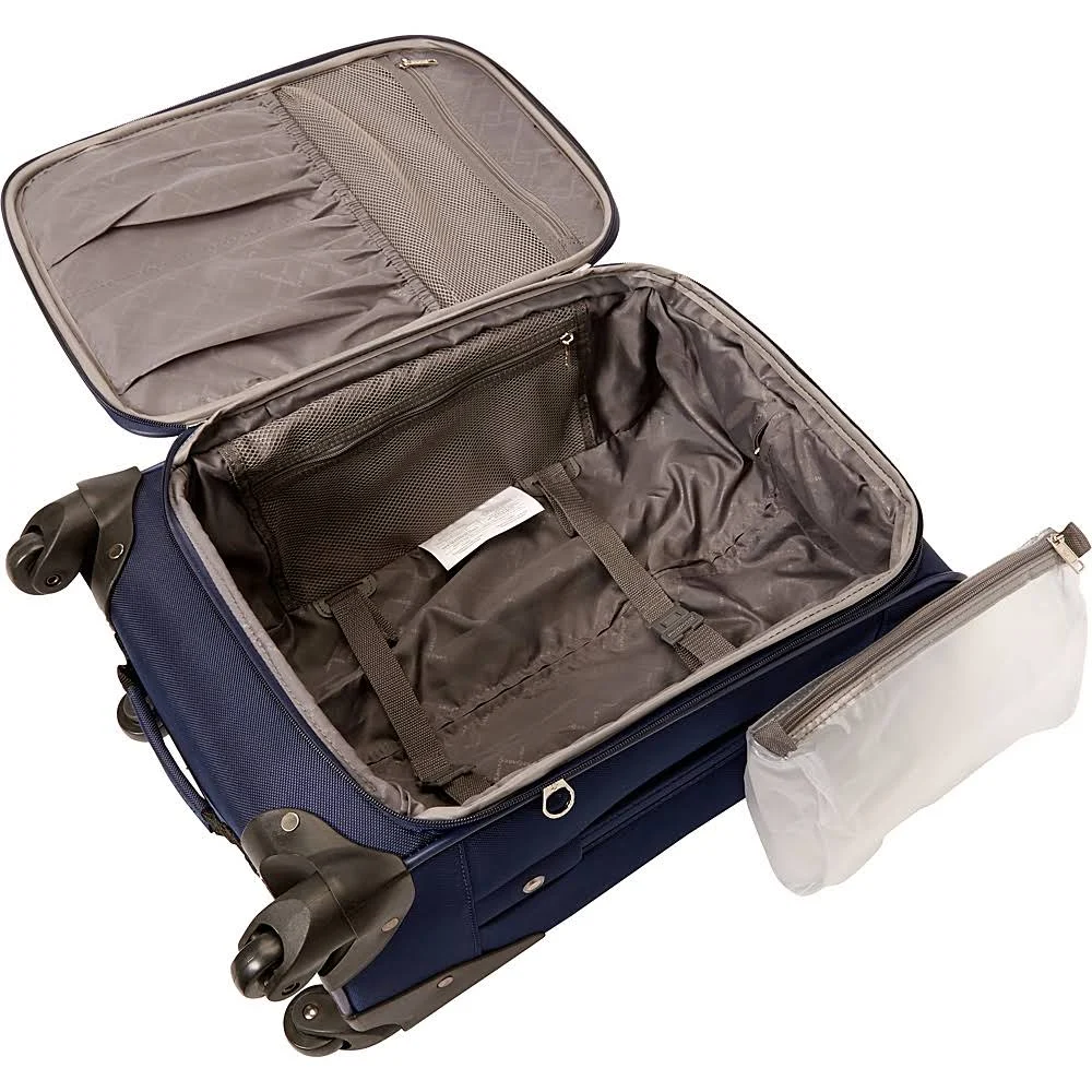 Samsonite Bartlett 20& Expandable Softside Carry-On Spinner Luggage, Red