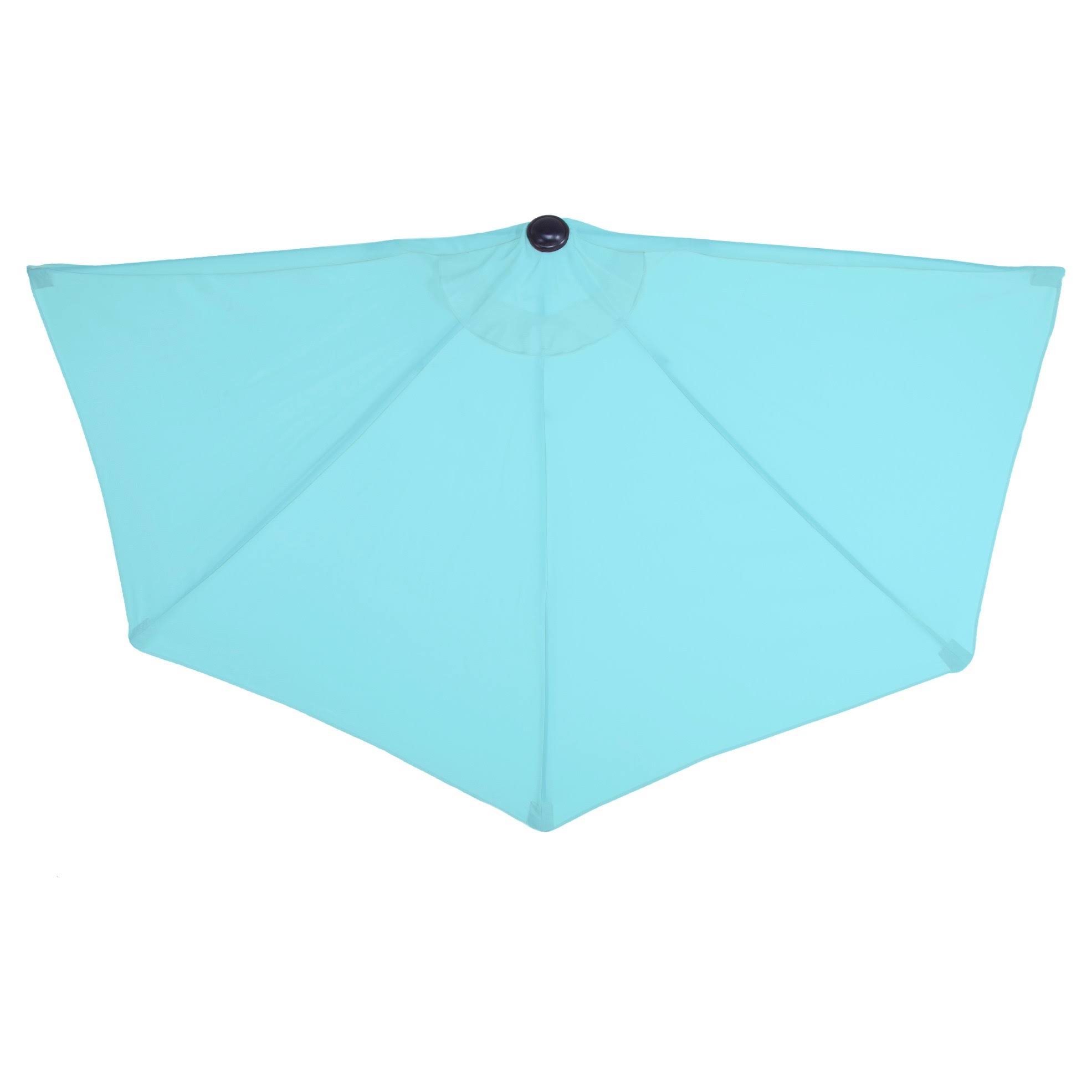 Pure Garden 9& Half Round Patio Umbrella - Blue