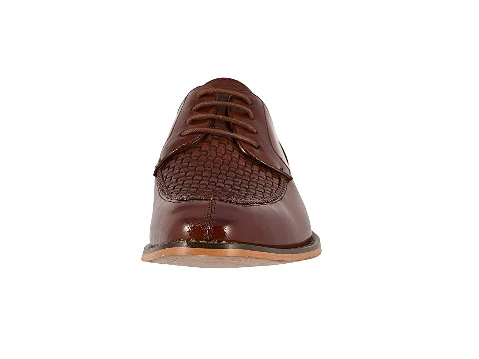 Stacy Adams Winthrop Moc Toe Woven Oxford Shoes Cognac 25242-221 - 9