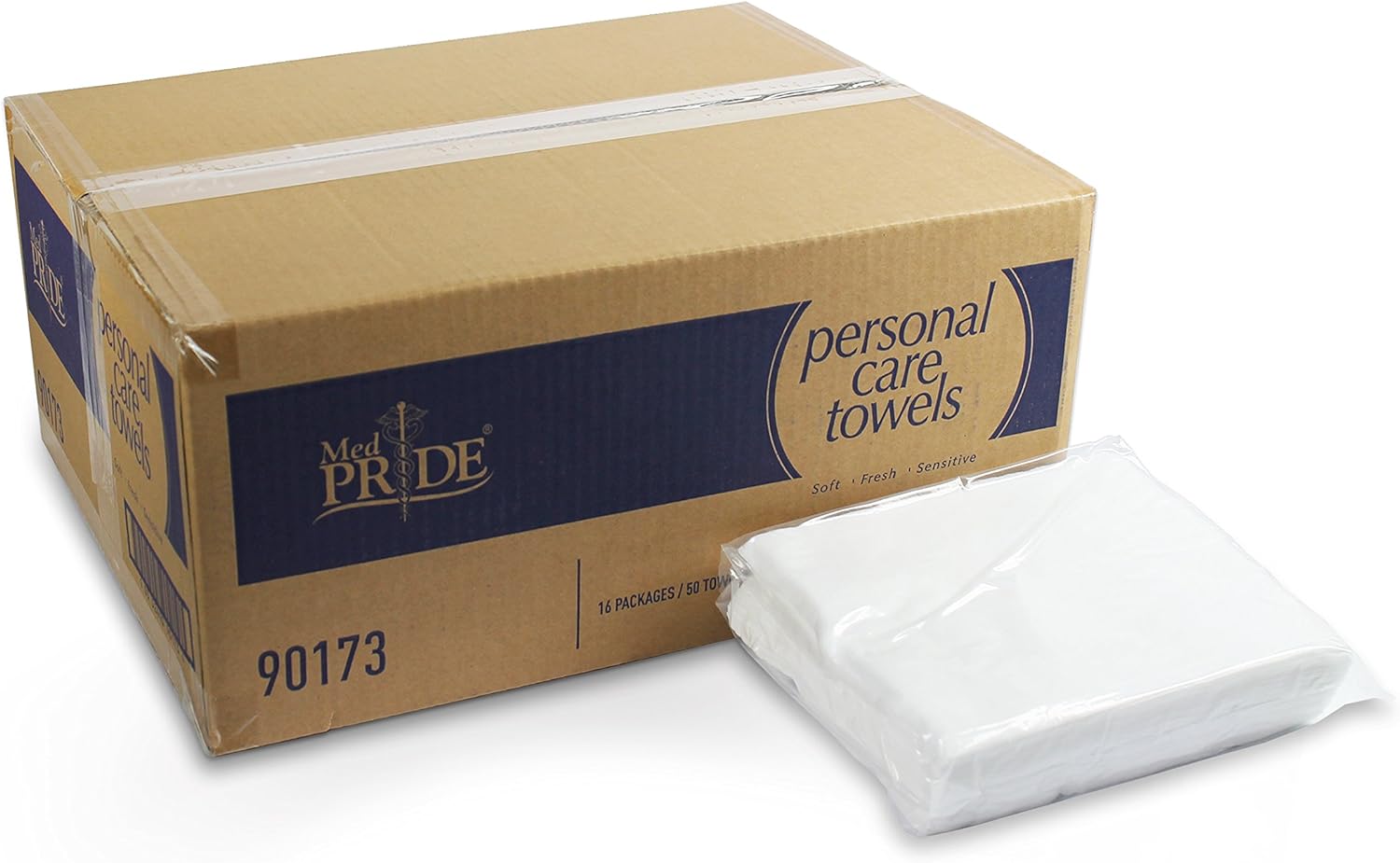 Medpride Disposable Dry Washcloths| 800-count, 8” by 13” Half Fold| Soft & Absorbent| Ideal for Baby Wipes, Incontinence Care, Makeup Removing, Skincare/Cleansing, Personal Care & Surface Cleaning