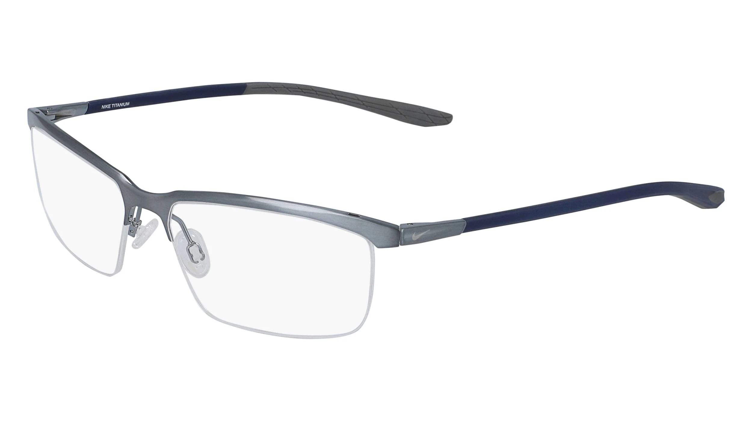 Nike 6073 Eyeglasses - 073 Brushed Gunmetal/Midnight Navy