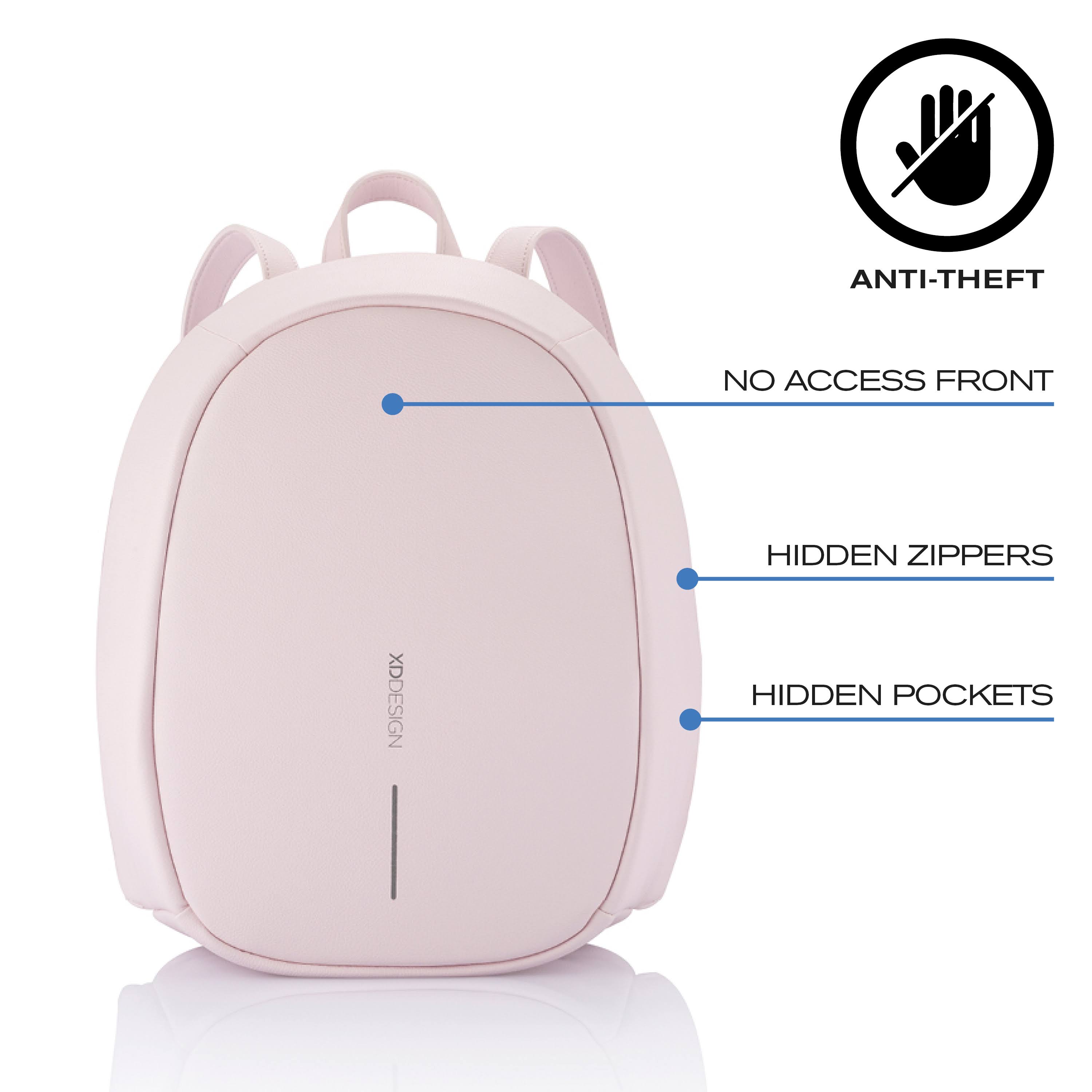 XD Design Elle Fashion Anti-Theft Backpack Pink (Women's Bag)