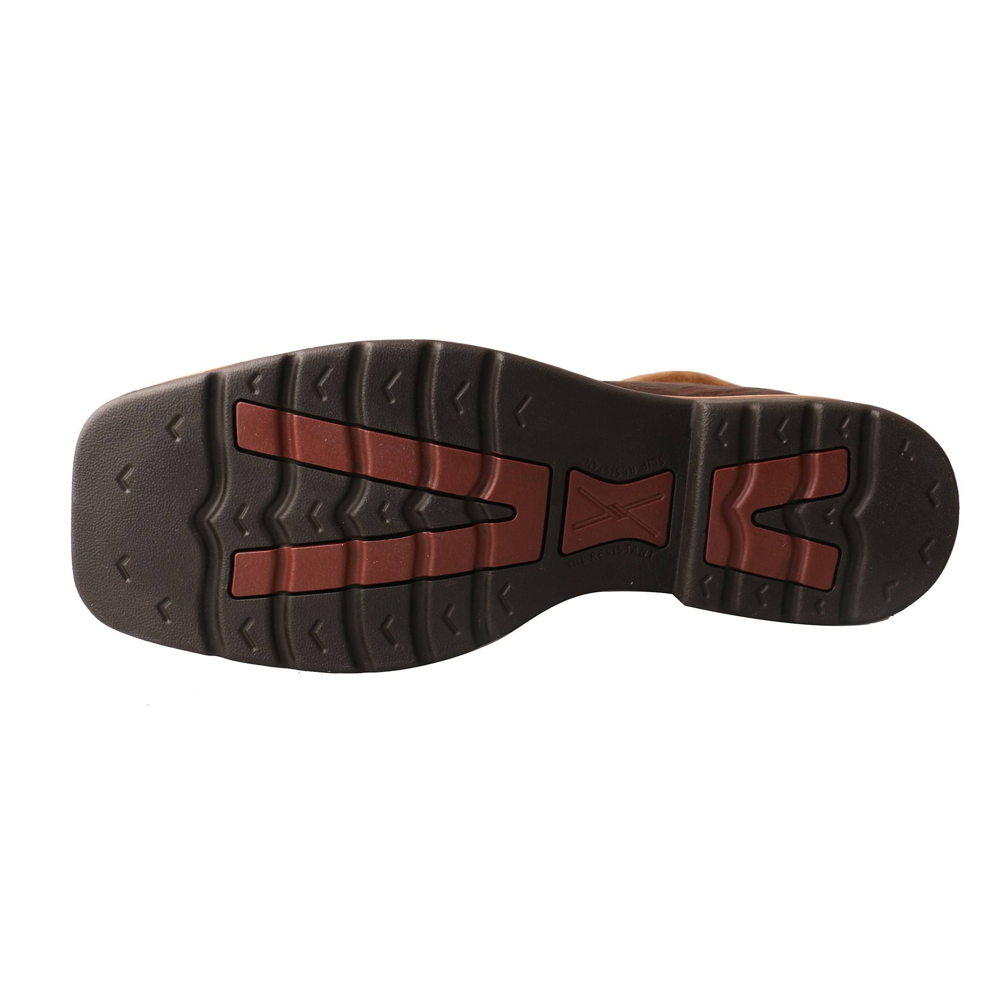 Twisted x Boots Men's MLCALW1 Lite Work Lacer Alloy Toe Boot, Dark Brown Leather