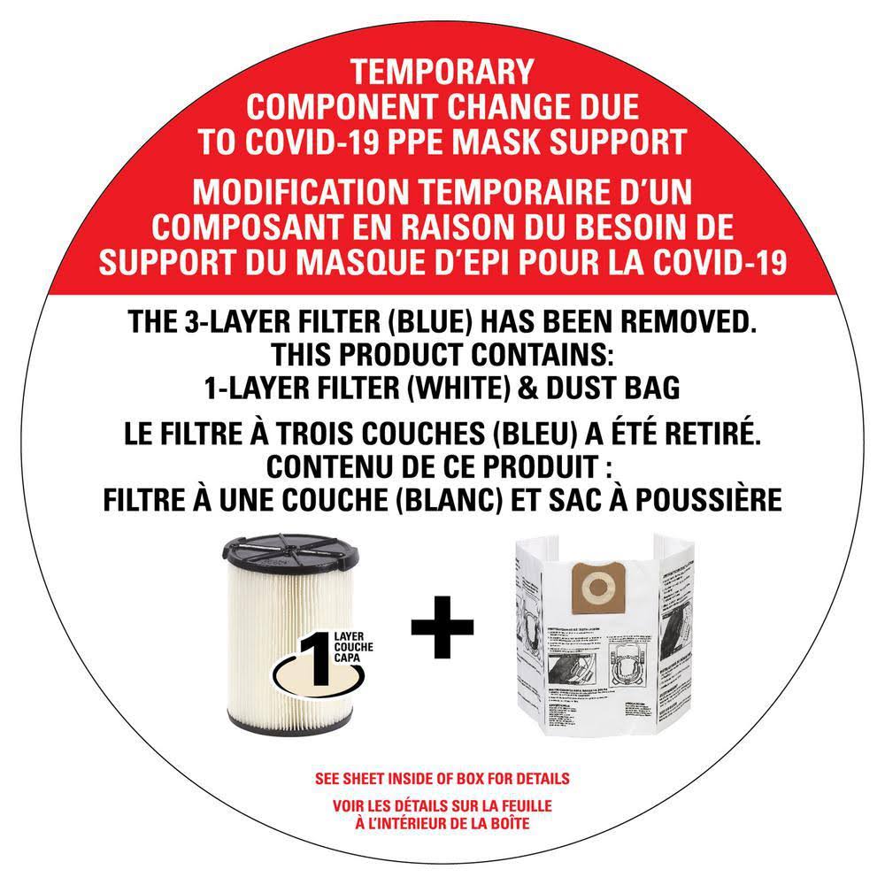 Ridgid 14 gal. 6.0-Peak HP NXT Wet Dry Vacuum