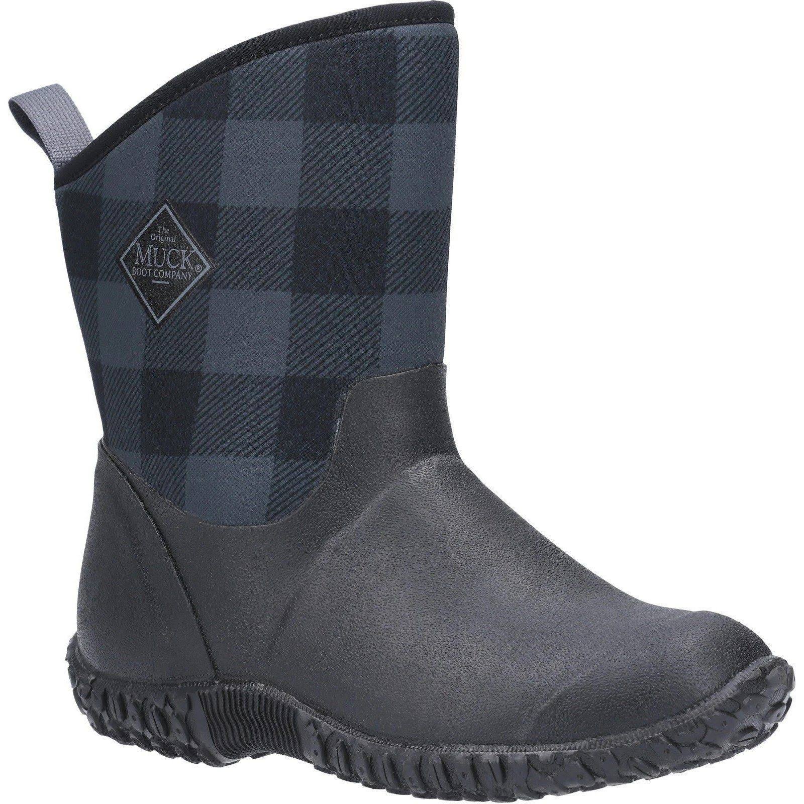 Muck WM2-1PLD Muckster II Mid Boot, Black / Gray Plaid