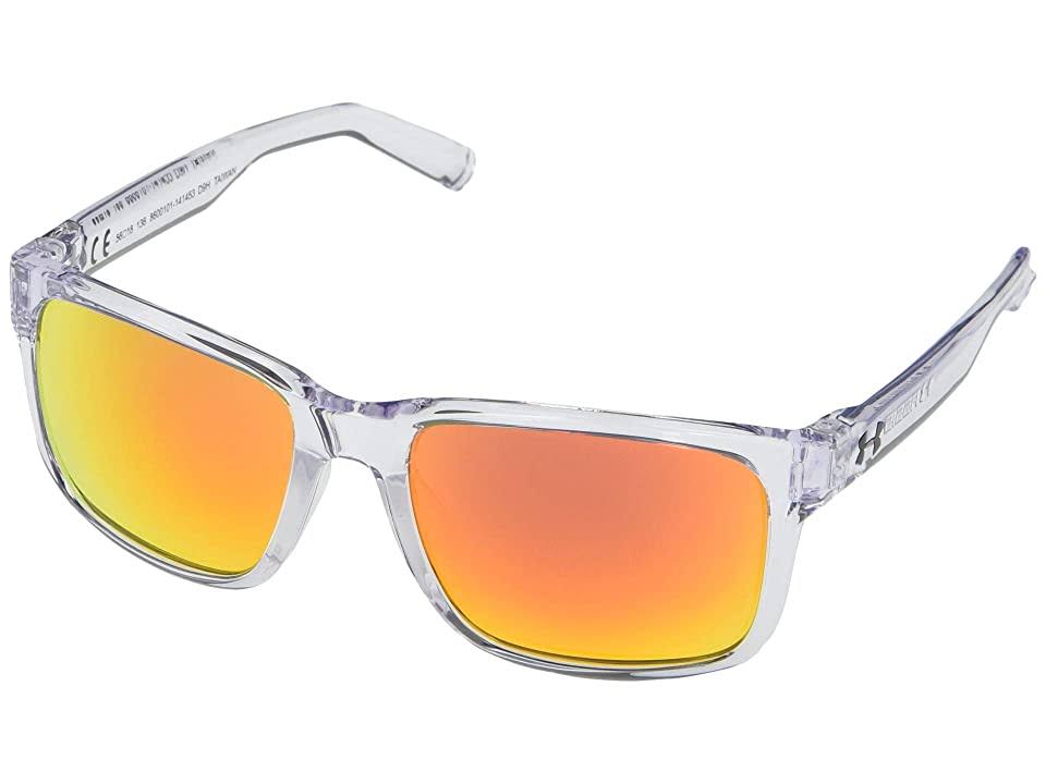 Under Armour Assist Sunglasses Crystal Clear/Beta Red Mirror Sport