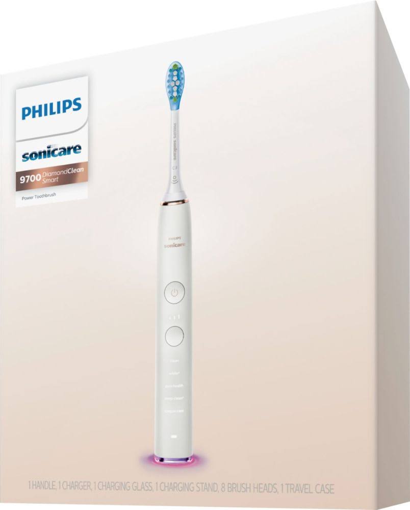 Philips Sonicare DiamondClean Smart 9700 Series Electric Toothbrush with Bluetooth, Gold