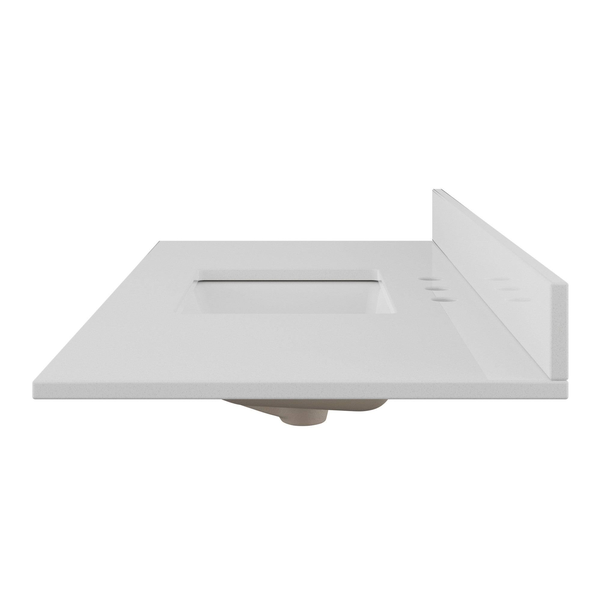 Foremost QZ49228 48x22 Quartz Vanity Top with Backsplash - Galaxy Sand