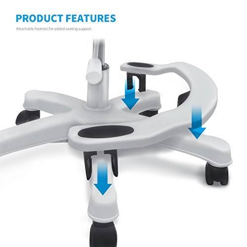 Sitrite Ergonomic Kids Desk Chair Children Study Student Computer Home School Office Height Control Easy to Assemble (Rosie Pink