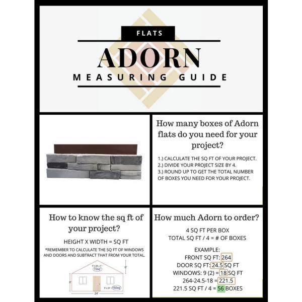 23.5 in. x 6 in. Colorado Gray Stone Veneer Siding (Flats)