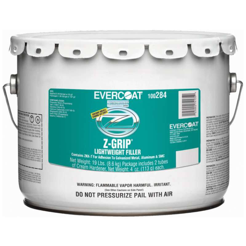 Fibre-Glass Evercoat 284 Z-Grip Non-Clog Lightweight Body FILLER, 3-Gallon Pail