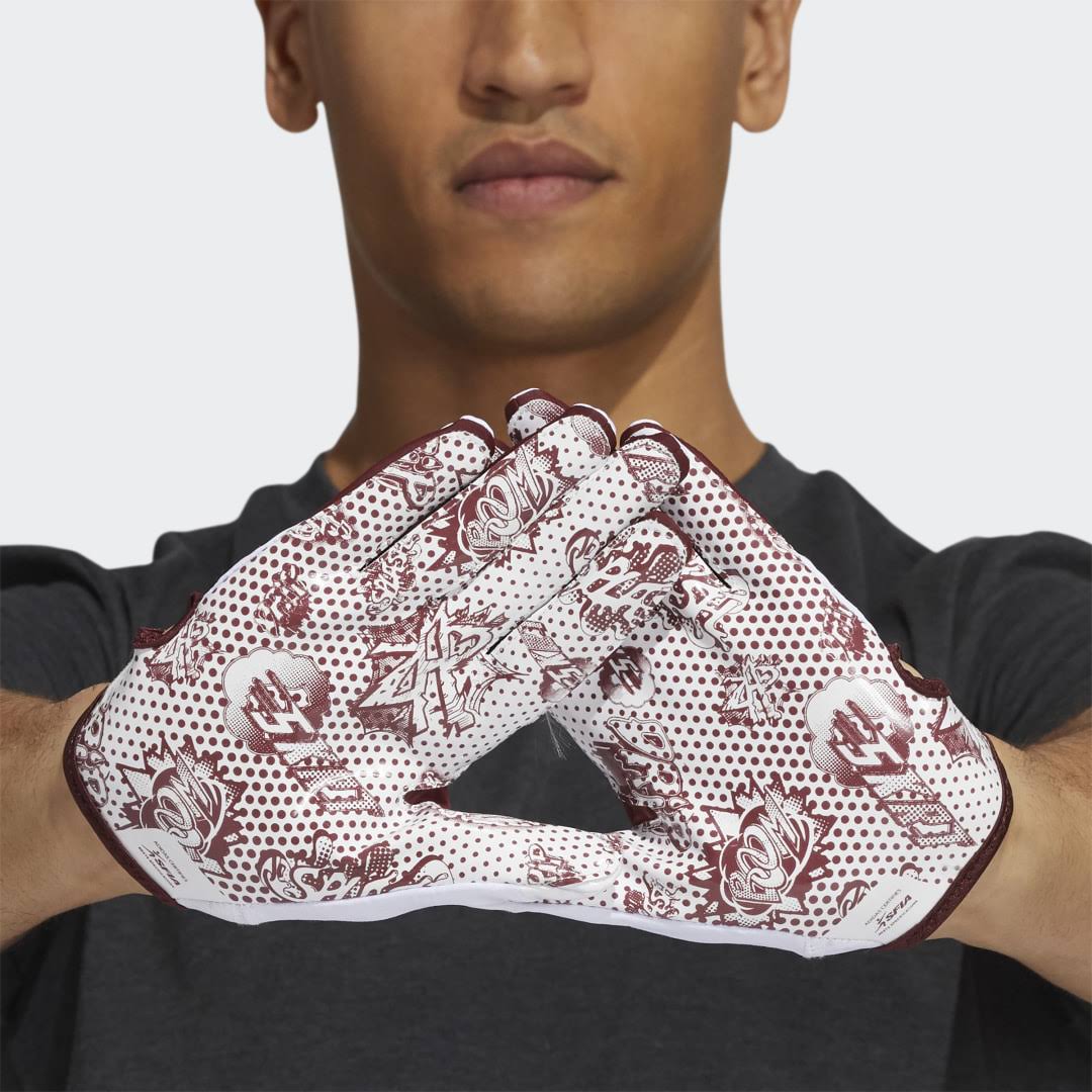 Adidas Adizero 11 Comics Gloves White Marl Mel L - Football Gloves