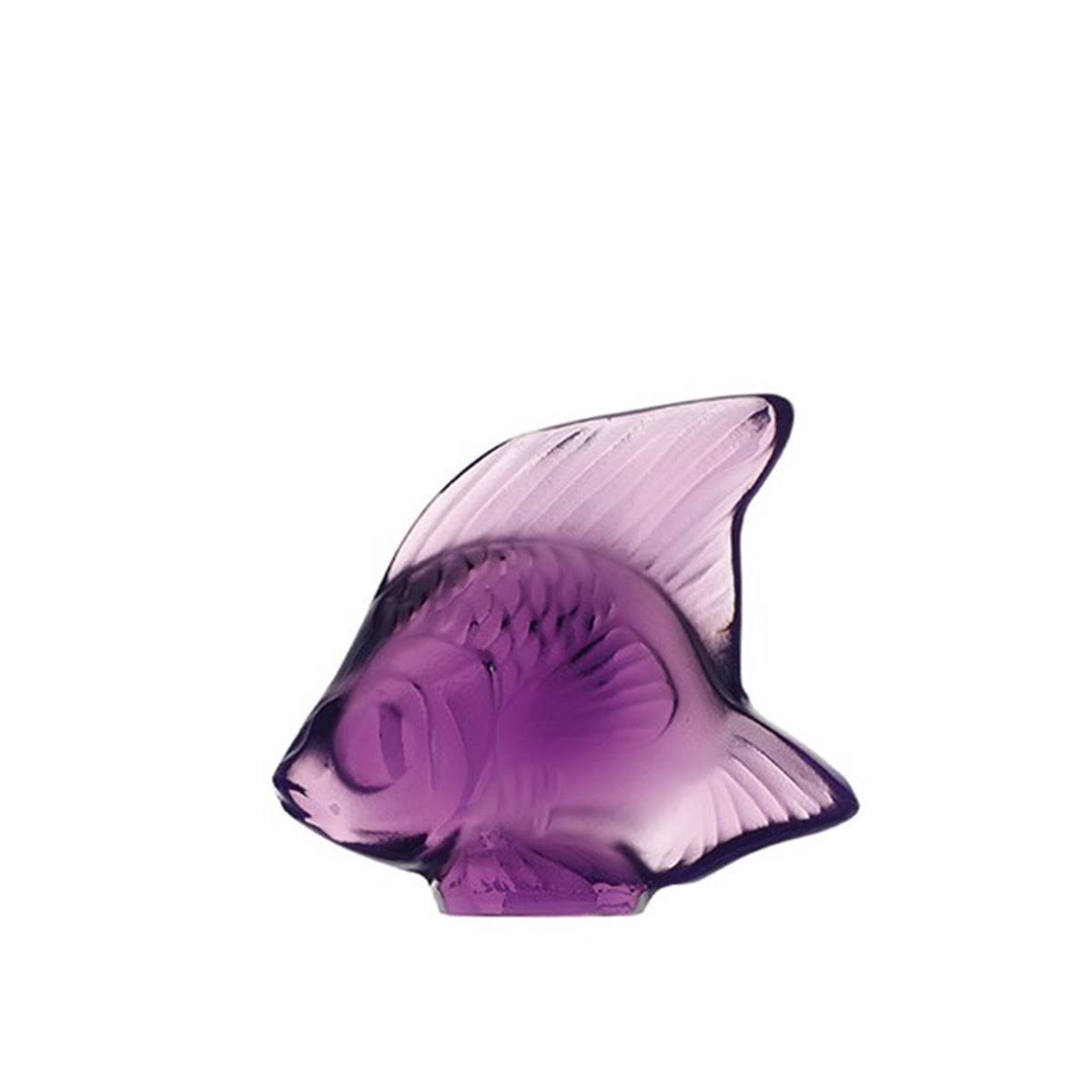Lalique Fish Crystal, Purple