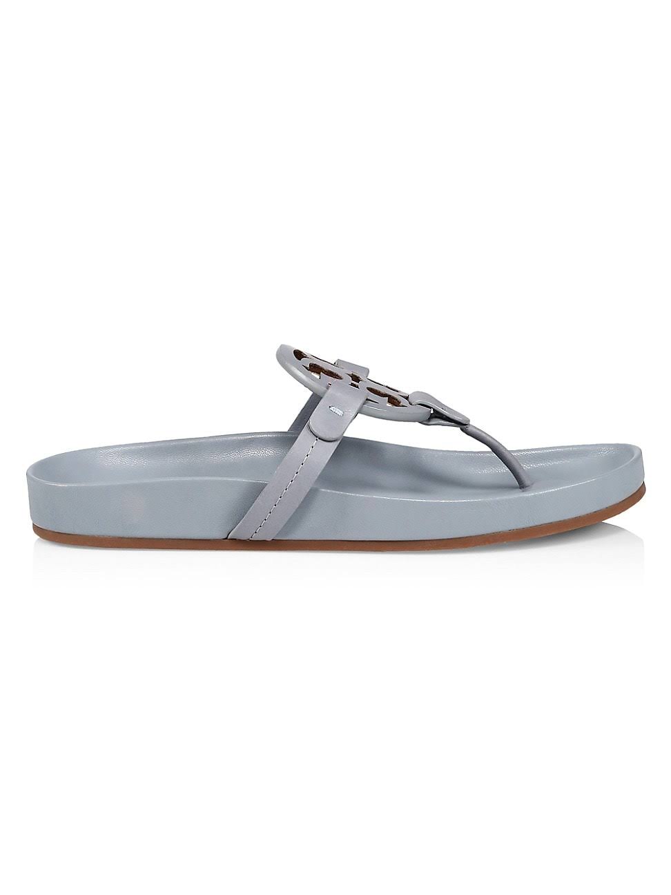 Tory Burch Women's Miller Cloud Thong Sandals - Blue - Size 7.5