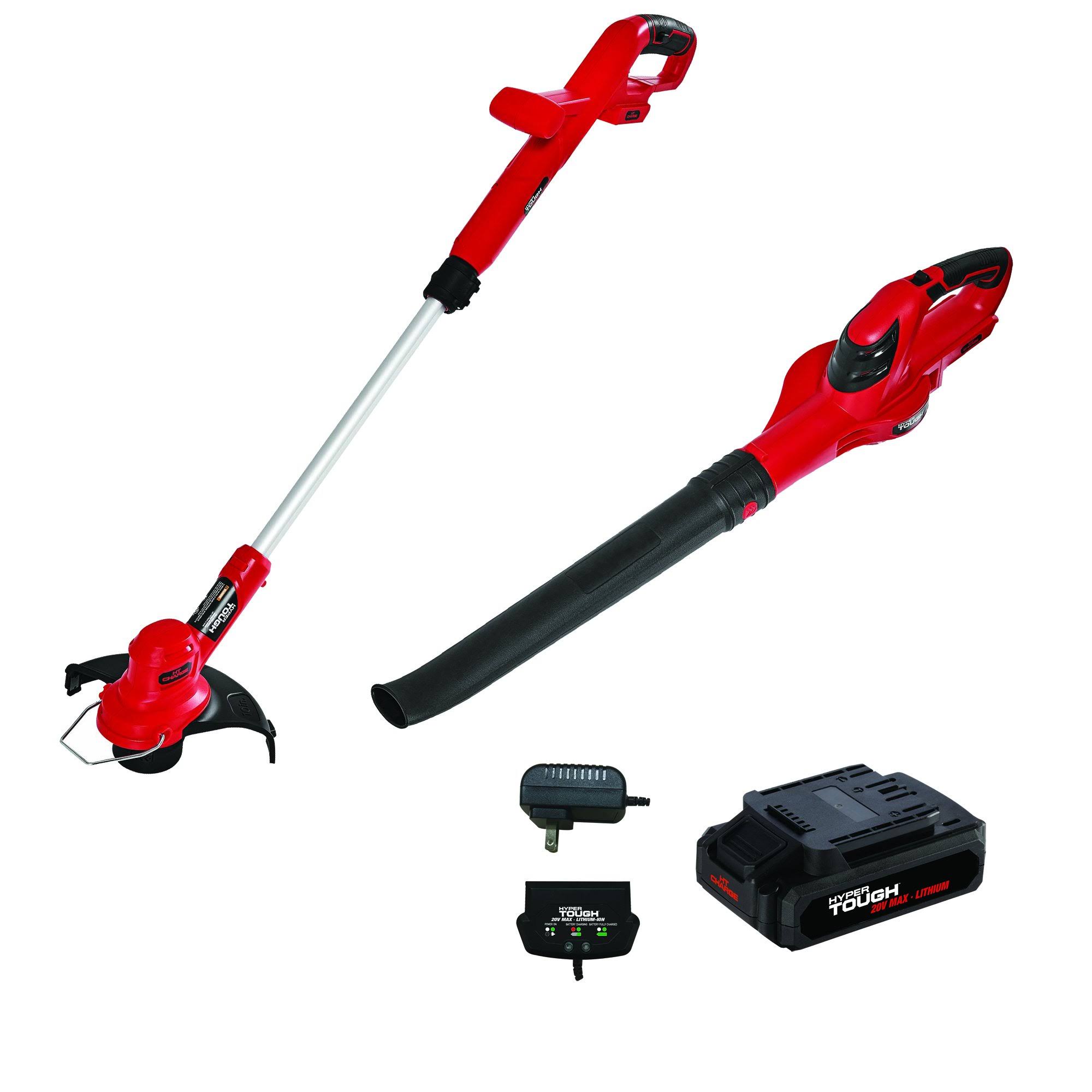 Hyper Tough HT19-401-003-07 20V Max Cordless Trimmer Sweeper Combo